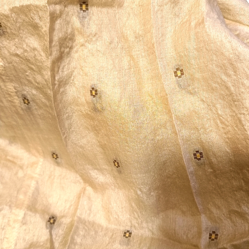 Handwoven pure silk kurti - Picture 4 of 7